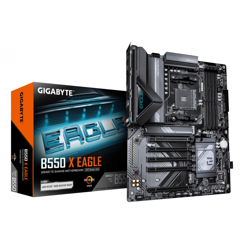 Gigabyte B550 X EAGLE motininė plokštė, AM4 lizdas, DDR4, iki 128 GB