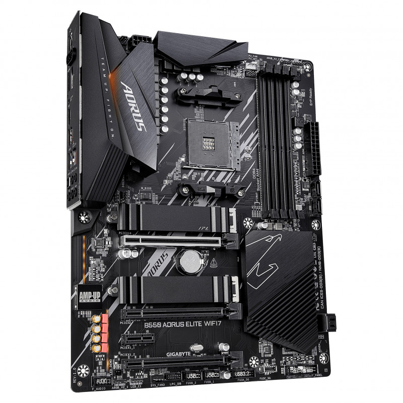 Gigabyte B550 AORUS ELITE WiFi7 motininė plokštė, AM4 lizdas, ATX, 4x DDR4
