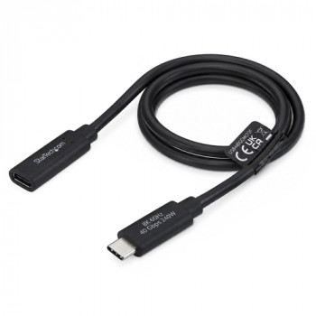 StarTech.com USB440GCMCF2F USB4 prailginimo kabelis, USB-C kištukas – USB-C lizdas, 60 cm, juodos spalvos