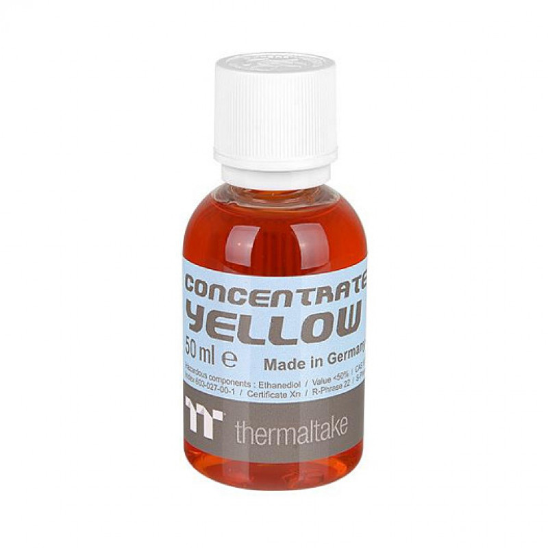 Thermaltake Tt Premium Concentrate koncentratas skystinio aušinimo kontūrui, geltonas, 4 × 50 ml (CL-W163-OS00YE-A)