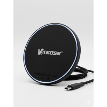 Vakoss MY5316K belaidis magnetinis įkroviklis, 15 W, juodas