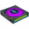 Lian Li UNI FAN SL-INF LCD FLEX Wireless ventiliatoriai kompiuterio dėžei (3 vnt.) su valdikliu, ARGB ir LCD, Reverse Blade, 120 mm, juodi