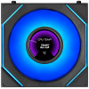Lian Li UNI FAN SL-INF LCD FLEX Wireless ventiliatoriai kompiuterio dėžei (3 vnt.) su valdikliu, ARGB ir LCD, Reverse Blade, 120 mm, juodi