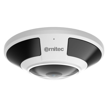 Ernitec Saturn Pro 12MP žuvies akies saugumo kamera, 15 m, PoE, IP66, IK10, NDAA