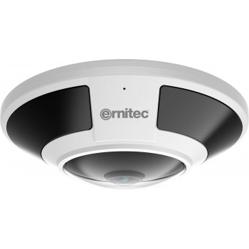 Ernitec Saturn Pro 12MP žuvies akies saugumo kamera, 15 m, PoE, IP66, IK10, NDAA
