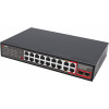 Getfort GF-120G-16P-240 tinklo PoE komutatorius, 16 x 10/100 PoE + 2 x GE + 2 x SFP, 240 W