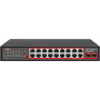 Getfort GF-220G-16P-240 tinklo PoE komutatorius, 16 x GE PoE + 2 x GE + 2 x SFP, 240 W