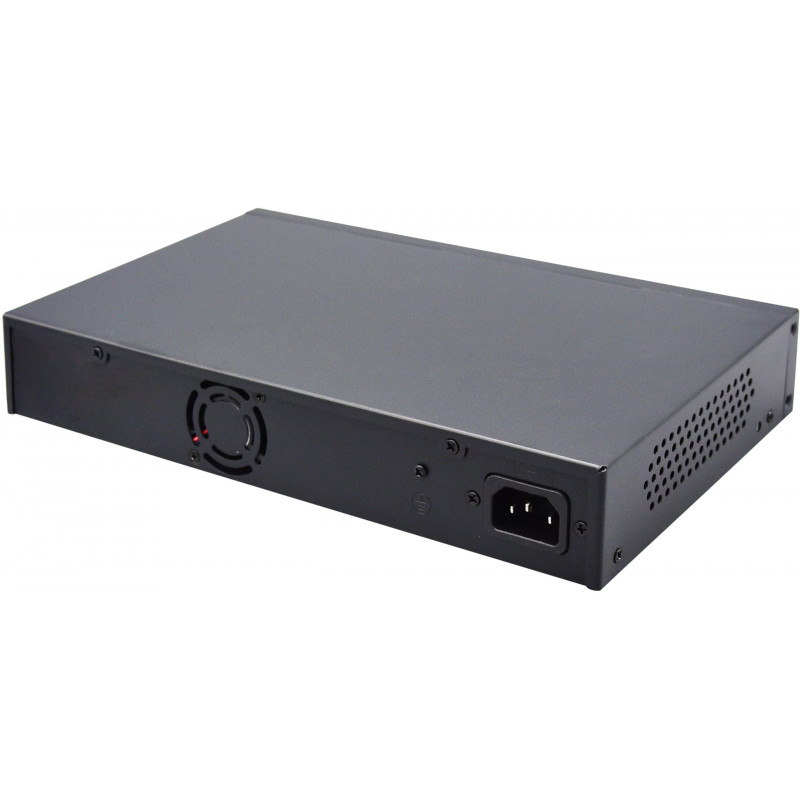 Getfort GF-220G-16P-240 tinklo PoE komutatorius, 16 x GE PoE + 2 x GE + 2 x SFP, 240 W