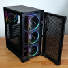 Kolink AM2 ARGB Midi Tower PC korpusas, ATX, grūdintas stiklas, įskaitant 4x 120 mm ventiliatorius, juodas