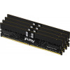Kingston FURY Renegade Pro KF564R32RBE2K4-128 DDR5-6400 ECC registruota operatyvioji atmintis, 128 GB (4 x 32 GB) rinkinys, CL32, juoda