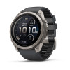 Garmin Fenix 9 Pro inReach išmanusis laikrodis, 51 mm, titano korpusas, grafito ir juodos spalvos silikoninė juostelė