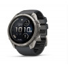 Garmin Fenix 9 Pro inReach išmanusis laikrodis, 51 mm, titano korpusas, grafito ir juodos spalvos silikoninė juostelė