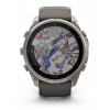 Garmin Fenix 9 Pro inReach išmanusis laikrodis, 51 mm, titano korpusas, grafito ir juodos spalvos silikoninė juostelė