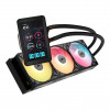 Corsair iCUE LINK TITAN II 360 RX LCD skysčio aušintuvas „viskas viename“, 360 mm, RGB, juodas, CW-9061045-WW