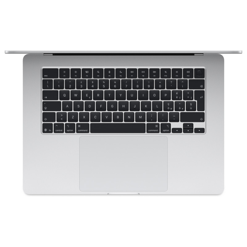 Apple MacBook Air 15 M5, sidabrinis nešiojamasis kompiuteris, 32 GB RAM, 1 TB SSD, vokiška klaviatūra, 70 W USB-C įkroviklis