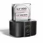 Axagon ADSA-SC prijungimo stotelė 2,5/3,5 colio SATA diskams, USB-C 5 Gbps, su klonavimo funkcija