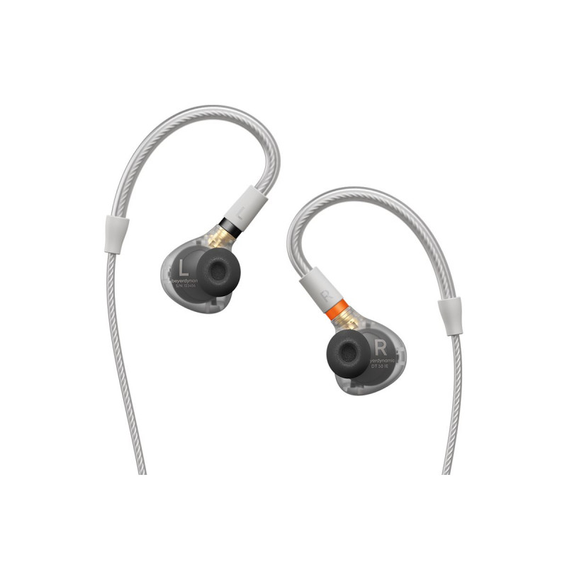 Beyerdynamic DT 30 IE Premium vidinės ausinės naudoti scenoje, skaidrios