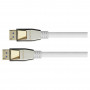 Good Connections Python DP20-PY010W DisplayPort 2.0 jungiamasis kabelis, 54 Gbit/s, UHBR 13.5, nailono pynė, baltas, 1 m