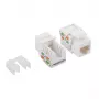 LogiLink NK4006 RJ45 keystone modulis, Cat.5e UTP, 90° įspaudimo jungimas, baltos spalvos