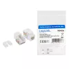 LogiLink NK4006 RJ45 keystone modulis, Cat.5e UTP, 90° įspaudimo jungimas, baltos spalvos