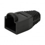 LogiLink MP0064 RJ45 jungčių apsauginiai antgaliai 6,5 mm, juodi, CAT6A (50 vnt.)