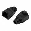 LogiLink MP0064 RJ45 jungčių apsauginiai antgaliai 6,5 mm, juodi, CAT6A (50 vnt.)