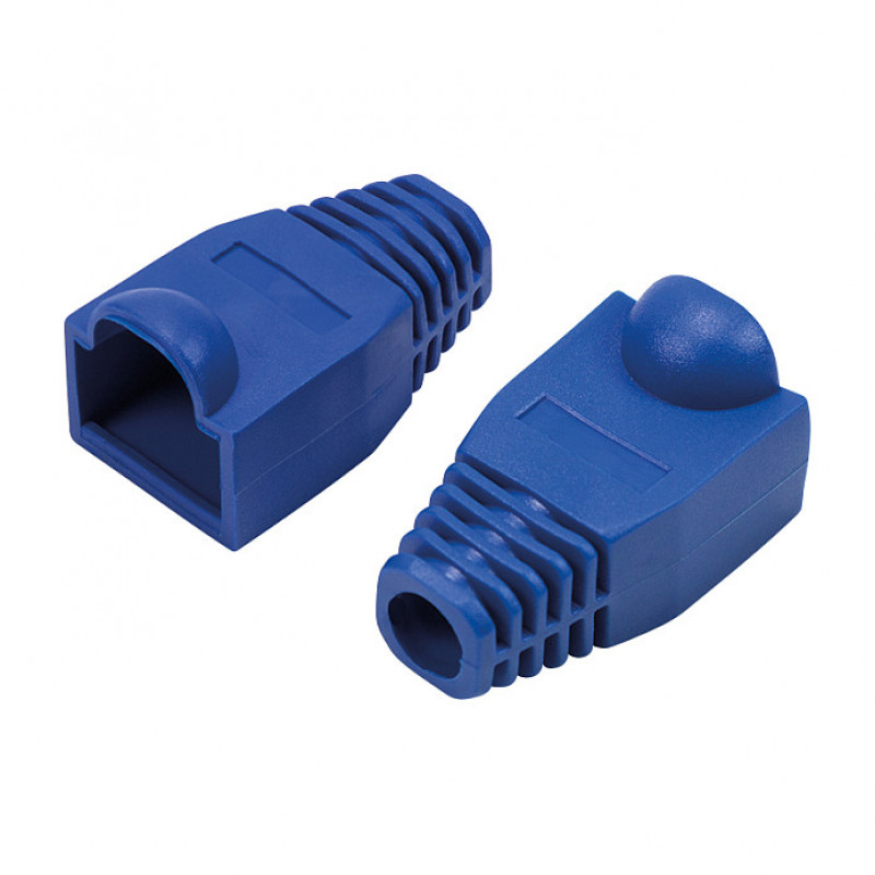 LogiLink MP0066 RJ45 jungčių apsauginiai antgaliai 6,5 mm, mėlyni (50 vnt.)