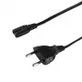LogiLink CP192 elektros kabelis, CEE 7/16 – IEC C7, juodas, 1 m
