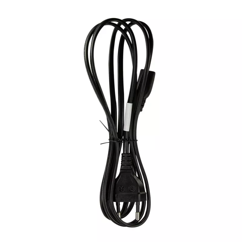 LogiLink CP192 elektros kabelis, CEE 7/16 – IEC C7, juodas, 1 m