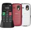Gigaset GL30 klasikinis mobilusis telefonas, raudonas metalinis, 5,59 cm ekranas