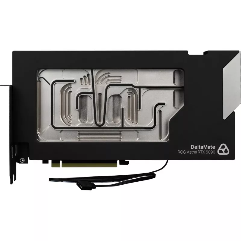 Thermal Grizzly DeltaMate GPU vandens blokas, ROG Astral RTX 5090, juodas/sidabrinis