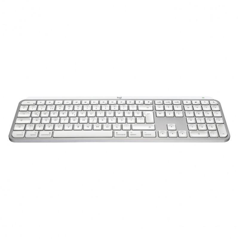 Logitech Master Series MX Keys S for Mac 920-011628 Mac klaviatūra, Šveicarijos (CH) klavišų išdėstymas, šviesiai pilkšva