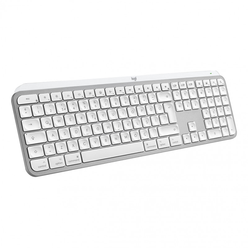 Logitech Master Series MX Keys S for Mac 920-011628 Mac klaviatūra, Šveicarijos (CH) klavišų išdėstymas, šviesiai pilkšva