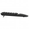 Logitech Wave Keys 920-012289 belaidė ergonominė klaviatūra su 2,4 GHz ir Bluetooth ryšiu, Šveicarijos (CH) klavišų išdėstymas, grafito