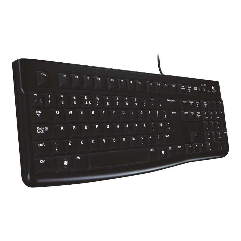 Logitech K120 920-002487 USB klaviatūra, estų kalbos klavišų išdėstymas