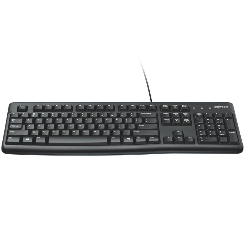 Logitech K120 920-002487 USB klaviatūra, estų kalbos klavišų išdėstymas