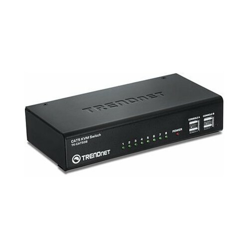TRENDnet TK-CAT508 KVM komutatorius, 8 KVM jungtys