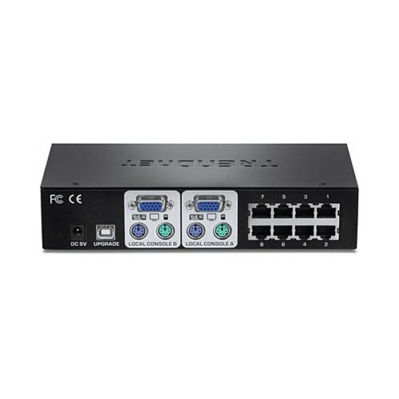 TRENDnet TK-CAT508 KVM komutatorius, 8 KVM jungtys