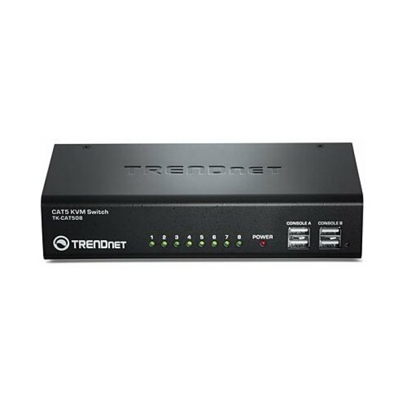 TRENDnet TK-CAT508 KVM komutatorius, 8 KVM jungtys