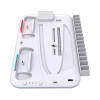 White Shark KIMURA PRO PS5 aušinamasis pagrindas su 2 pultelių įkrovimo vietomis, baltas