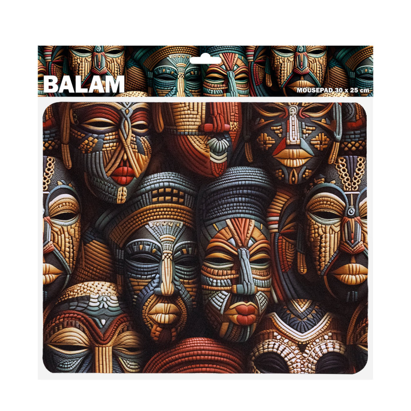 Sbox BALAM M MP-04 kompiuterio pelės kilimėlis, 300x250 mm, juodas su atspaudu