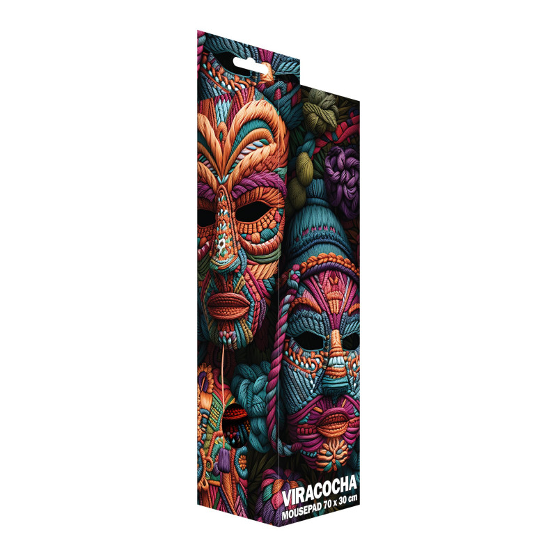 Sbox VIRACOCHA XL MP-07 kompiuterio pelės kilimėlis, 700x300 mm, juodas su atspaudu