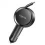 LogiLink PA0400 USB-C automobilinis įkroviklis, 1 prievadas, PD 3.0, 30 W, įtraukiamas kabelis, 0,8 m