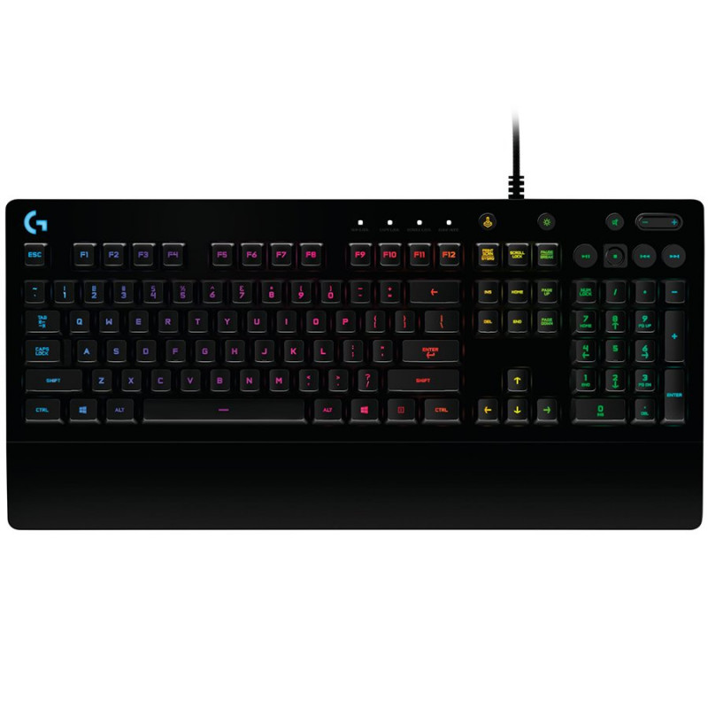 Logitech G213 Prodigy žaidimų klaviatūra, SLO/HRV klavišų išdėstymas