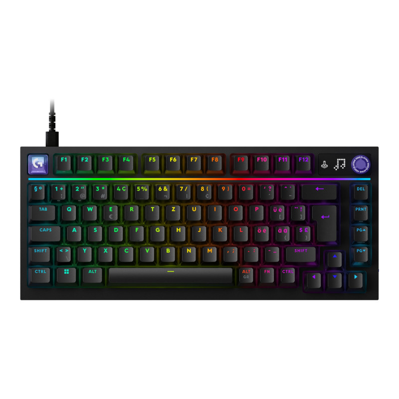Logitech G316 X 75 žaidimų klaviatūra, juodos spalvos, US International