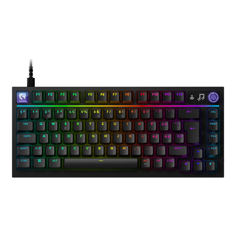 Logitech G316 X 75 žaidimų klaviatūra, juodos spalvos, US International