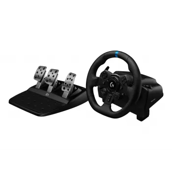 Logitech G923 lenktynių vairas su pedalais, PC versija, juodos spalvos