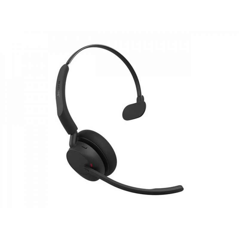 Jabra Evolve3 45 Mono UC ausinės su LINK 390c ir įkrovimo stovu, juodos spalvos