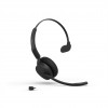 Jabra Evolve3 45 MS Mono ausinės su mikrofonu (Link 390c), Bluetooth, juodos spalvos