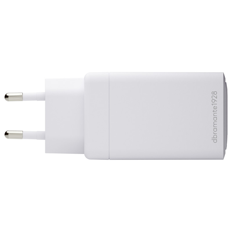 dbramante1928 CI70CCWH4436 70 W maitinimo blokas, 2x USB-C ir 1x USB-A, ES tipo kištukas, baltas